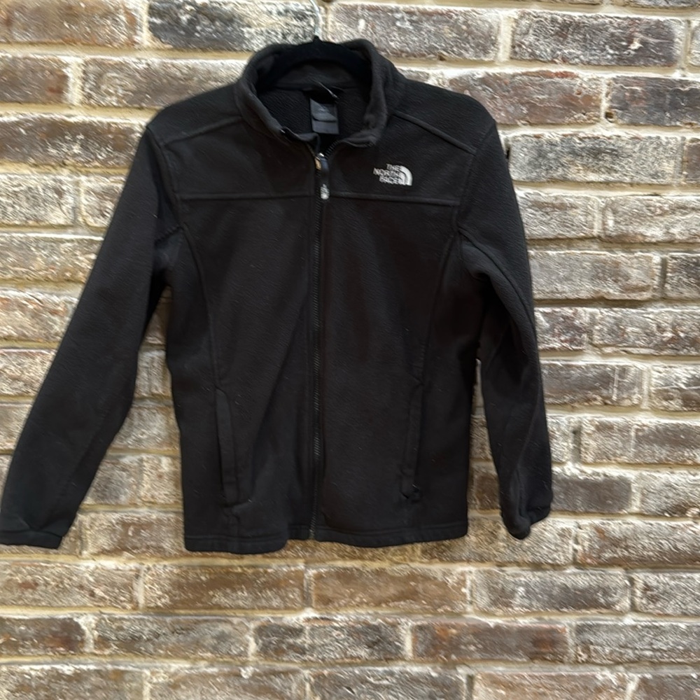 Boys large size 14 North Face fleece jacketed with full zipper